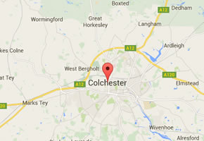map showing Coggeshall and the areas we cover